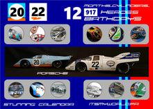 Load image into Gallery viewer, Collector calendar 2022 illustrated with Porsche 917 models
